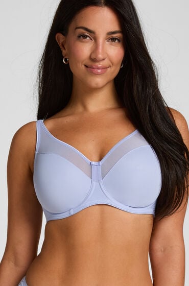 Hunkemöller Nieusztywniany biustonosz minimizer z fiszbinami Nina Fioletowy
