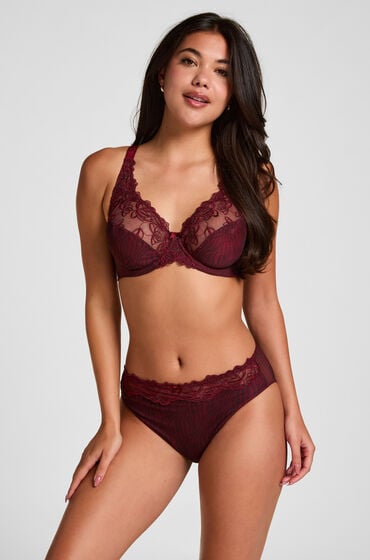 Hunkemöller Figi z wysokim stanem Diva Czerwony