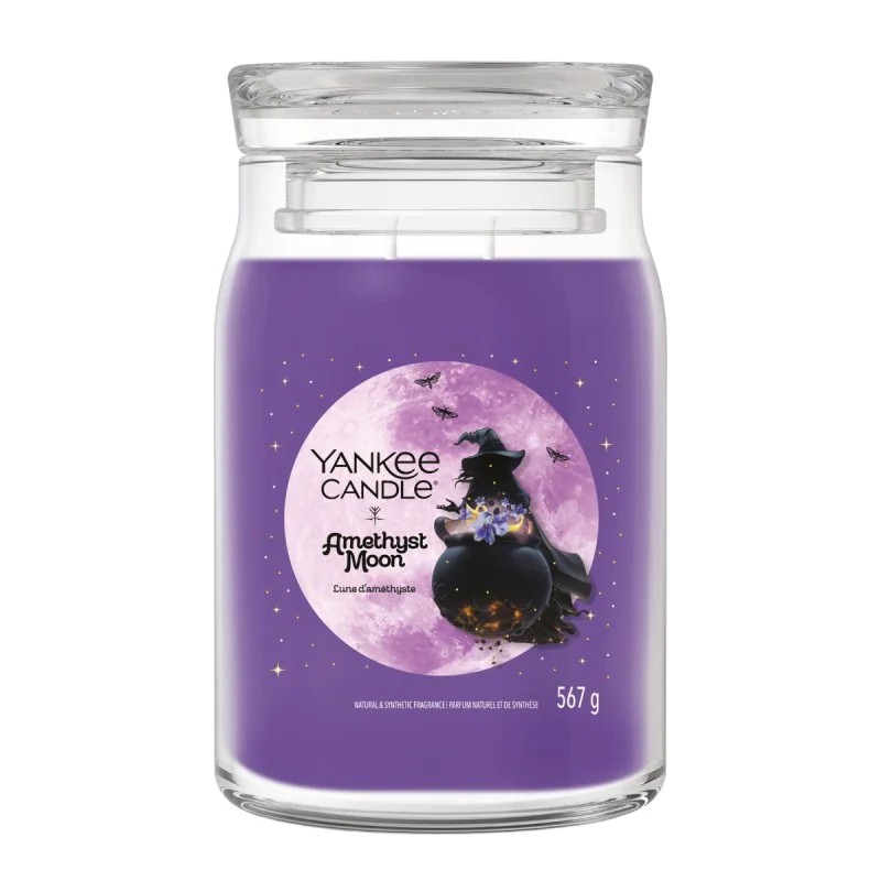 Yankee Candle Signature Świeca w Dużym Słoiku z Dwoma Knotami Amethyst Moon