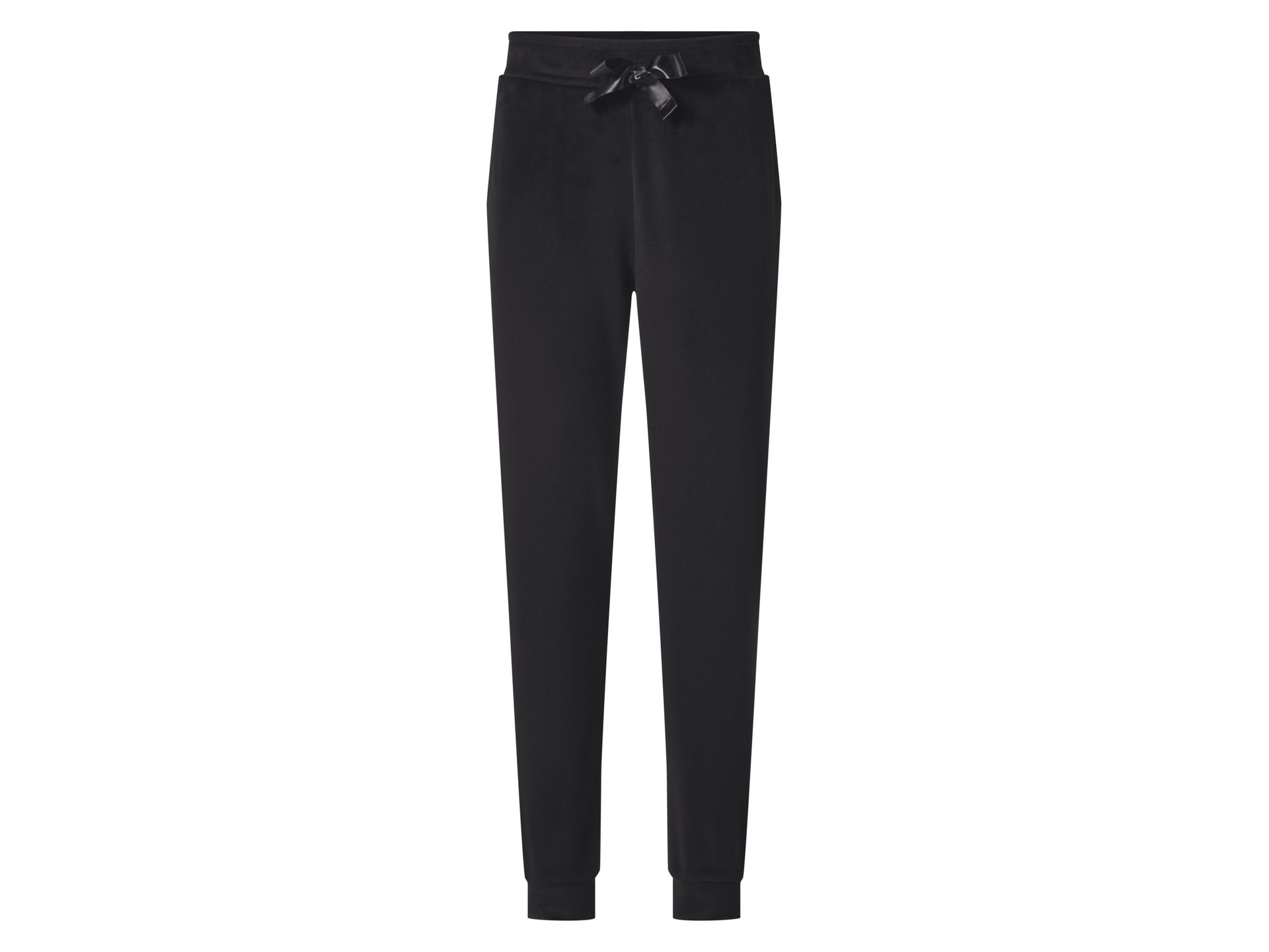 ESMARA® Welurowe spodnie damskie (czarny, XS (32/34))