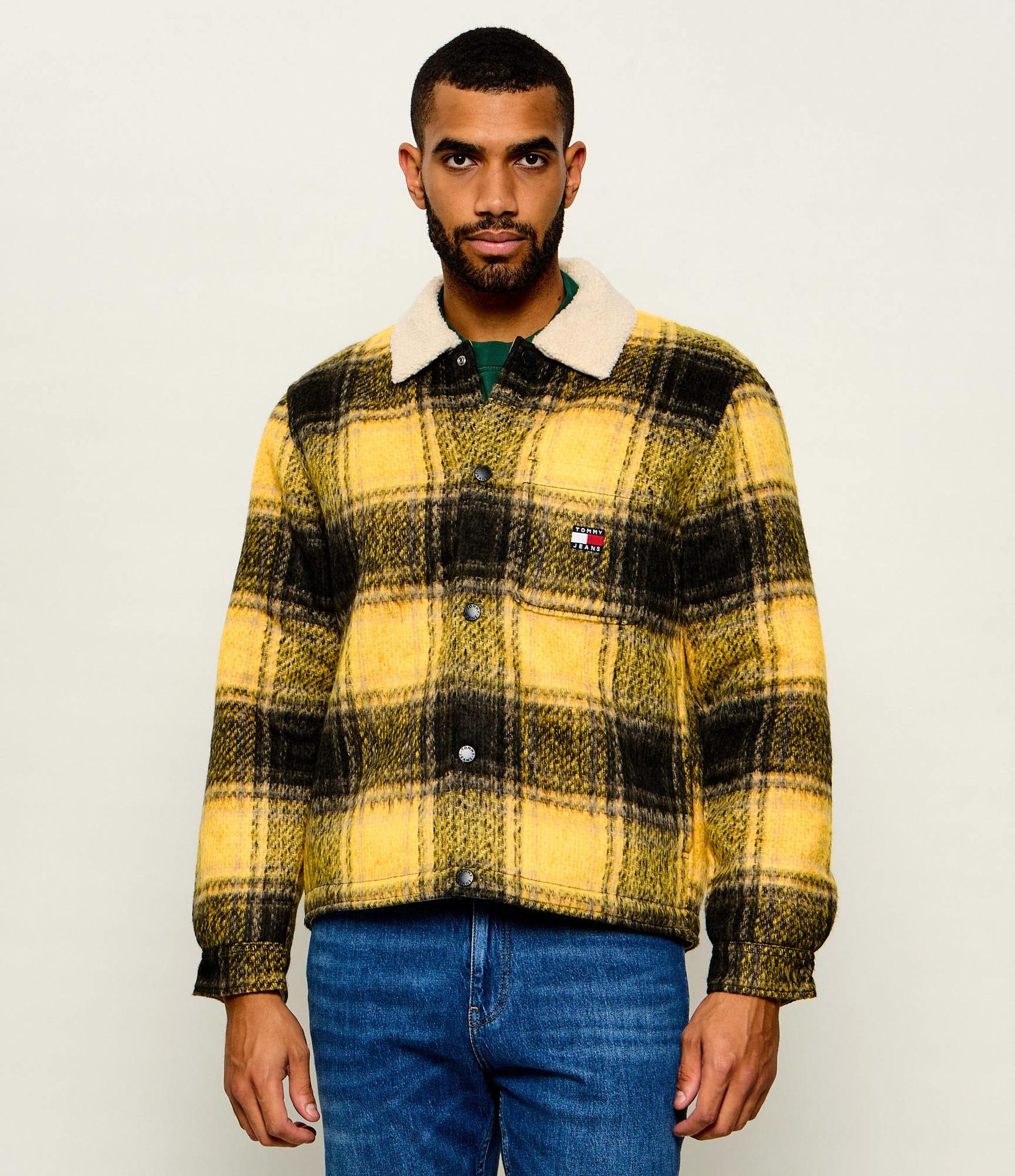 Tommy Jeans Ocieplana kurtka Oversize fit shearling
