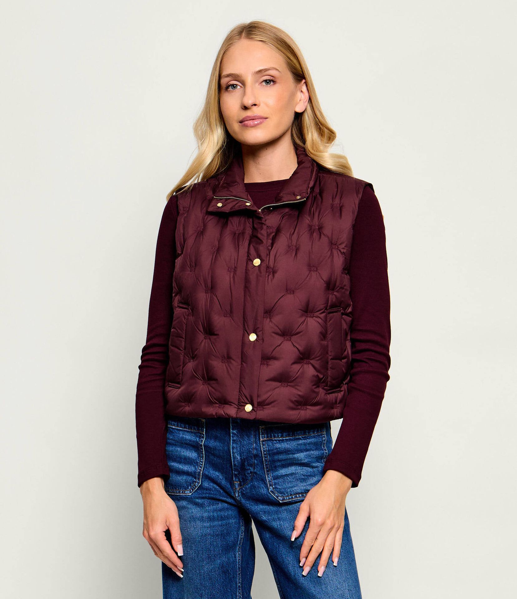 Tommy Hilfiger Puchowy bezrękawnik Regular Fit