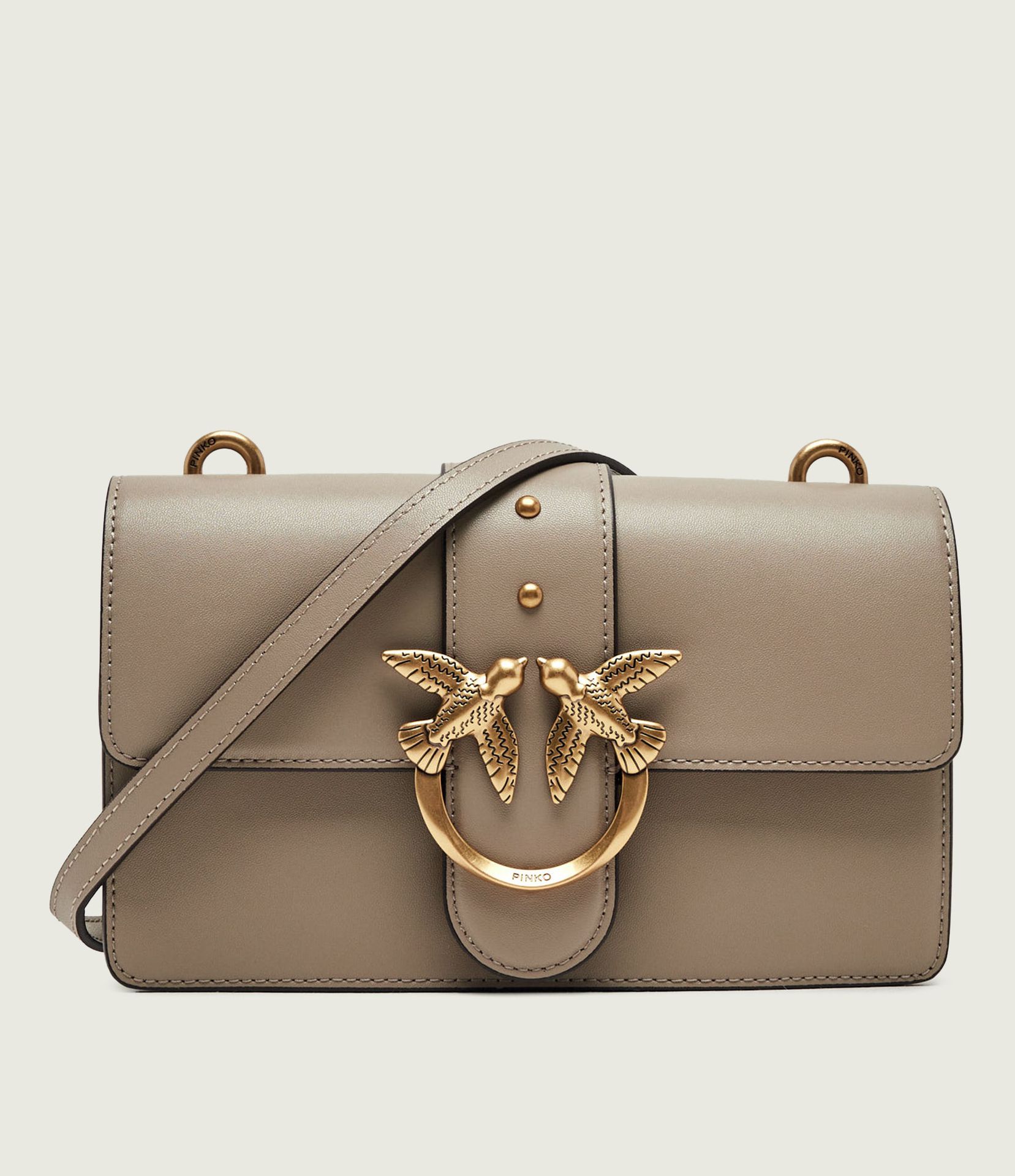 Pinko Skórzana listonoszka Love One Mini Cl