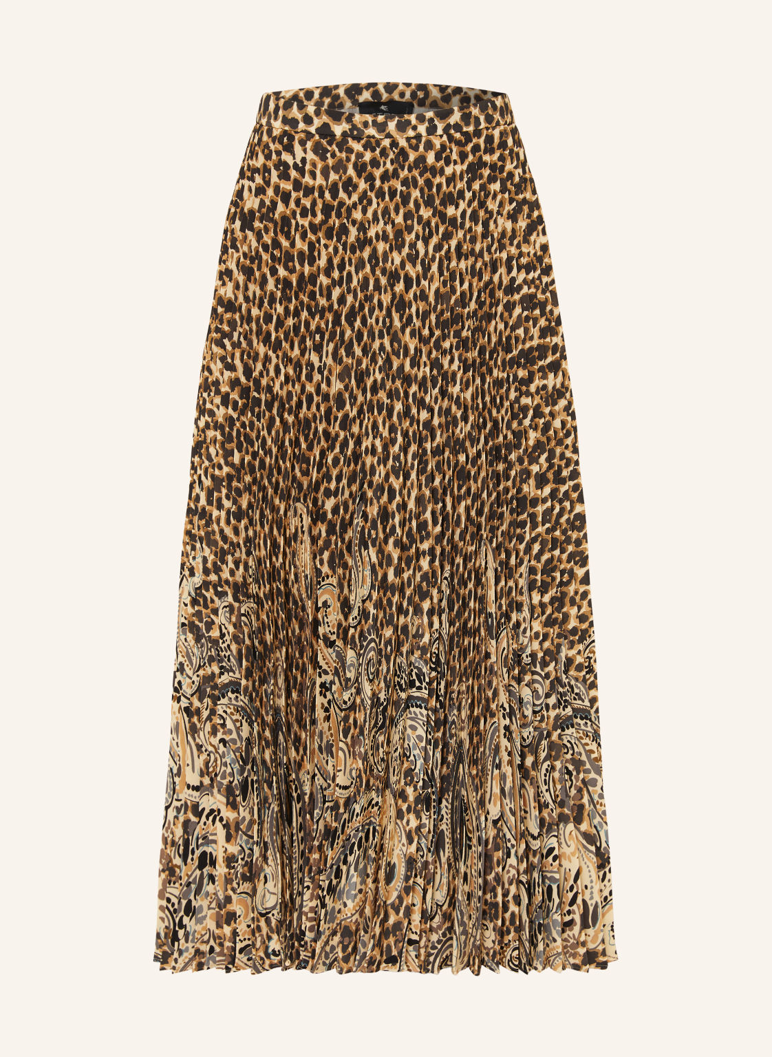Etro Spódnica Plisowana beige