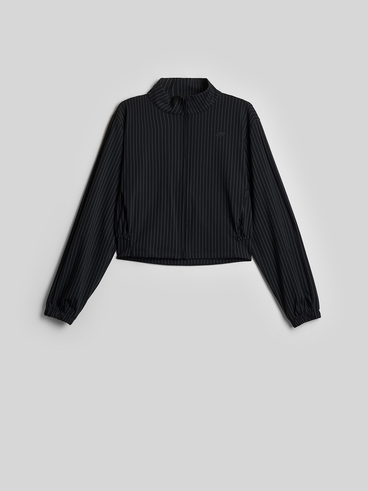 4F Bluza dresowa relaxed bez kaptura damska - czarna XS