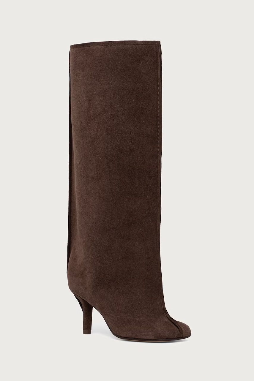 MM6 Maison Margiela kozaki damskie zamszowe