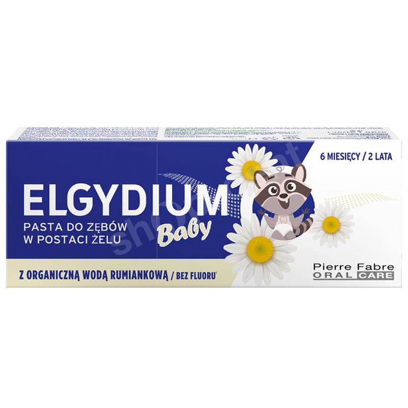 Elgydium Baby, pasta do zębów w postaci żelu dla dzieci od 6 miesiąca, bez fluoru, 30 ml