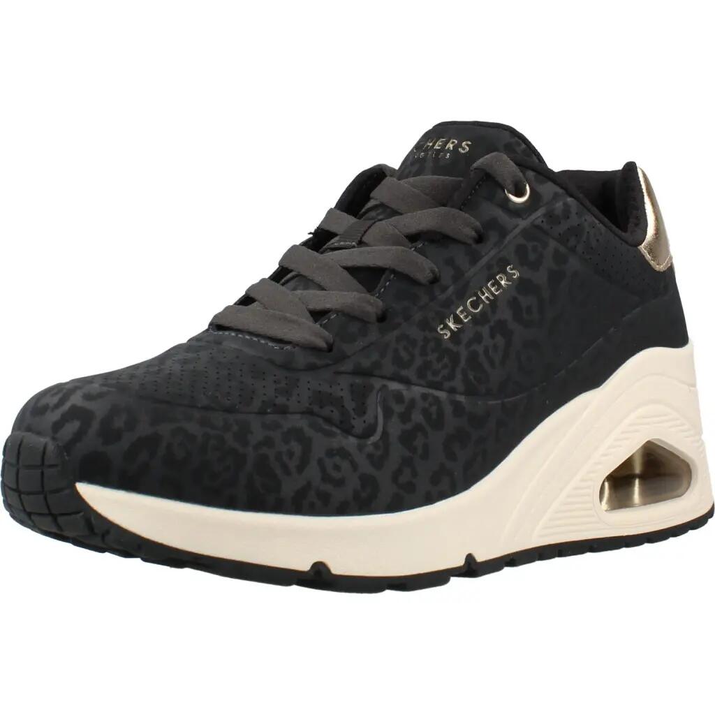 Buty SKECHERS 177521S UNO WEDGE SAFARI Czarny