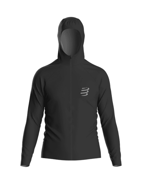 COMPRESSPORT Kurtka biegowa męska HURRICANE WATERPROOF JACKET black