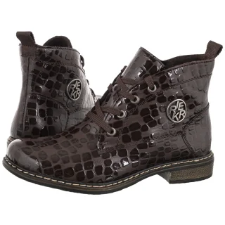 Botki Brązowe 71205-25 Brown (RI294-b) Rieker