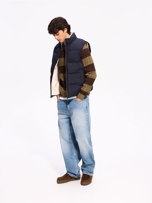 Reserved - Jeansy baggy tapered - indigo jeans