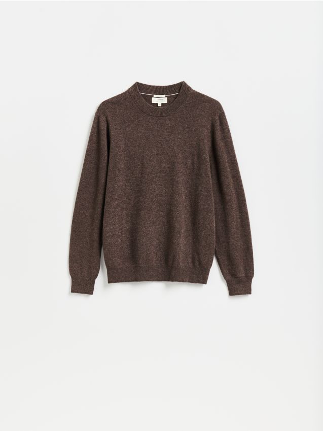 Reserved - Sweter z kaszmiru - ciemnobrązowy