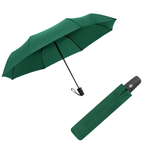 Parasol Damski Derby Automatyczny Składany Zielony Idealny do Torebki