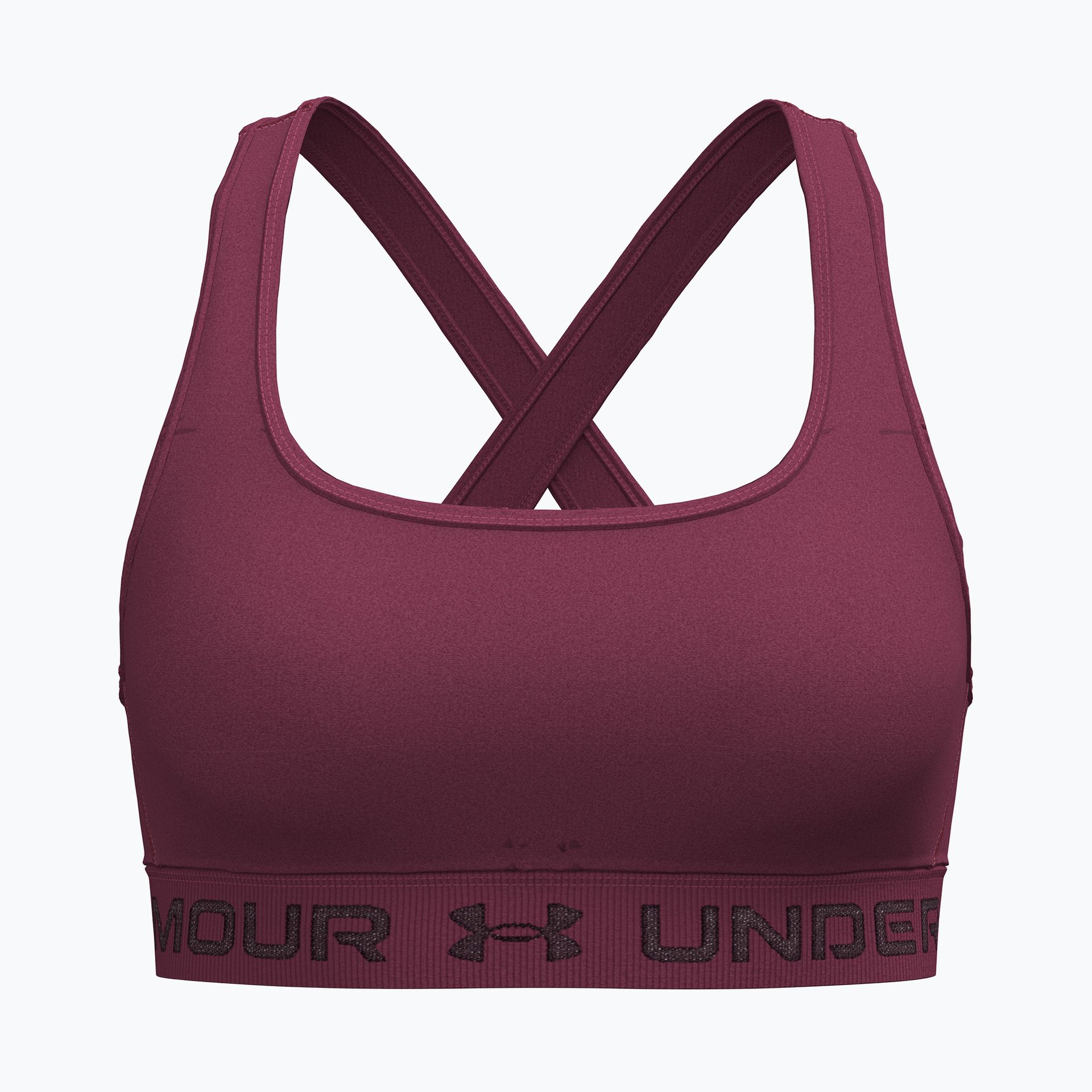 Biustonosz treningowy Under Armour Crossback Mid claret/ox blood WYSYŁKA W 24H 30 DNI NA ZWROT