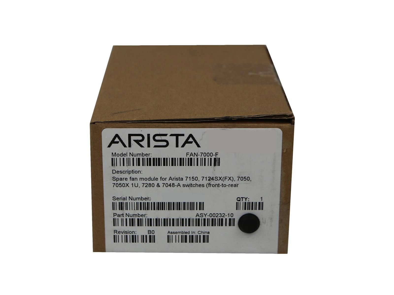 Moduł Wentylatora Arista FAN-7000-F front-to-rear do Arista 7050 4003