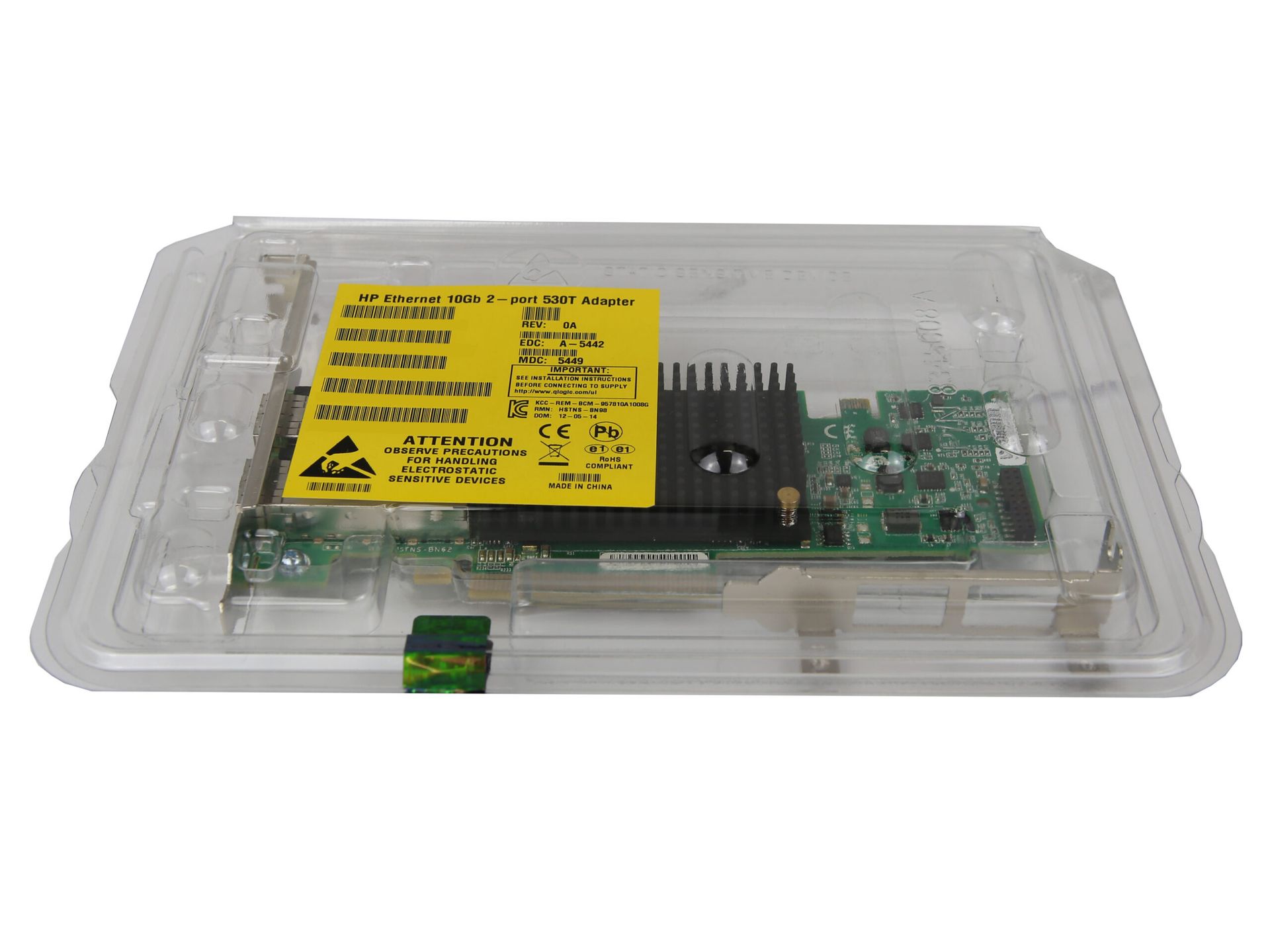Karta Sieciowa HP NC552SFP 2x SFP+ 10Gb PCIe x8 614201-001 FP/LP Nowa 6422
