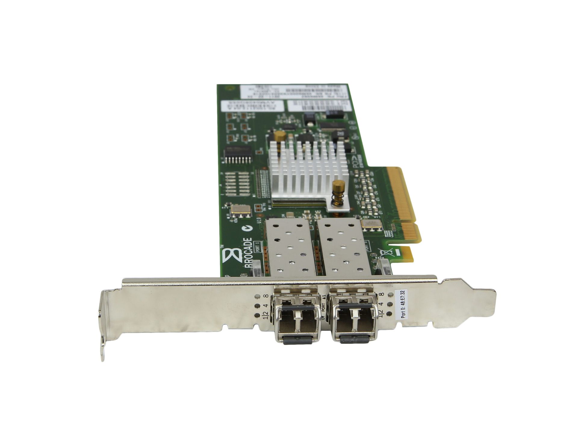 Lenovo Karta sieciowa Brocade IBM 825 2Ports SFP+ 8Gb Z 2x GBIC 8Gb PCIe x8 FP 46M6062 Używana 4562