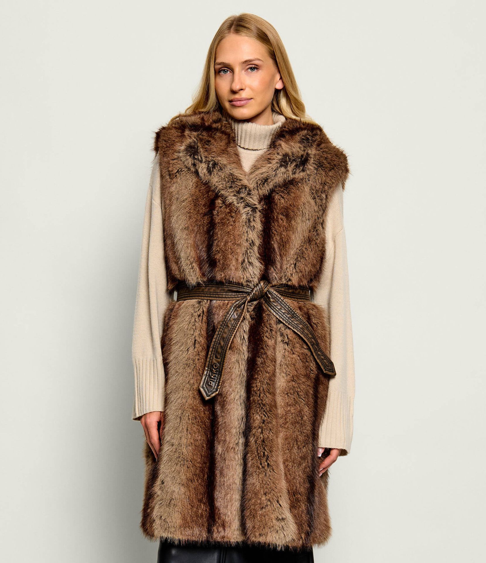 Pinko Kamizelka Galeris Gilet Regular Fit