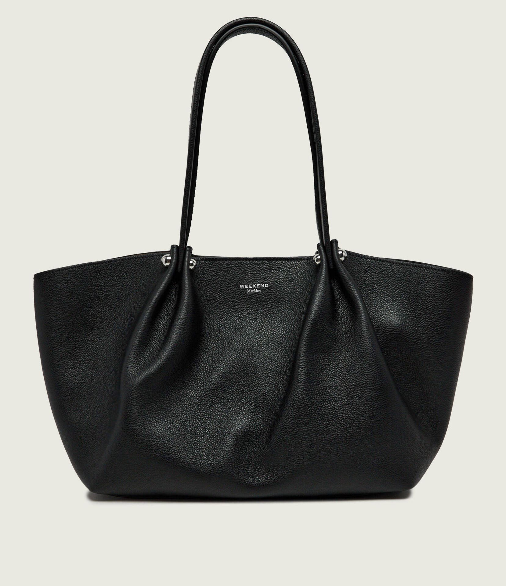 Weekend MaxMara Skórzana shopperka + saszetka Wkasatira