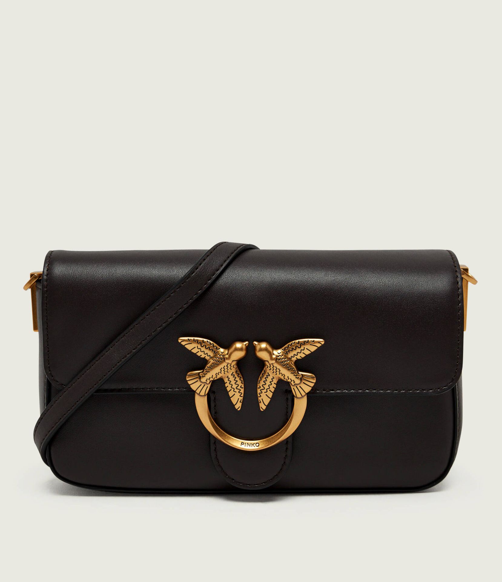 Pinko Skórzana listonoszka Love One Slouchy Mini