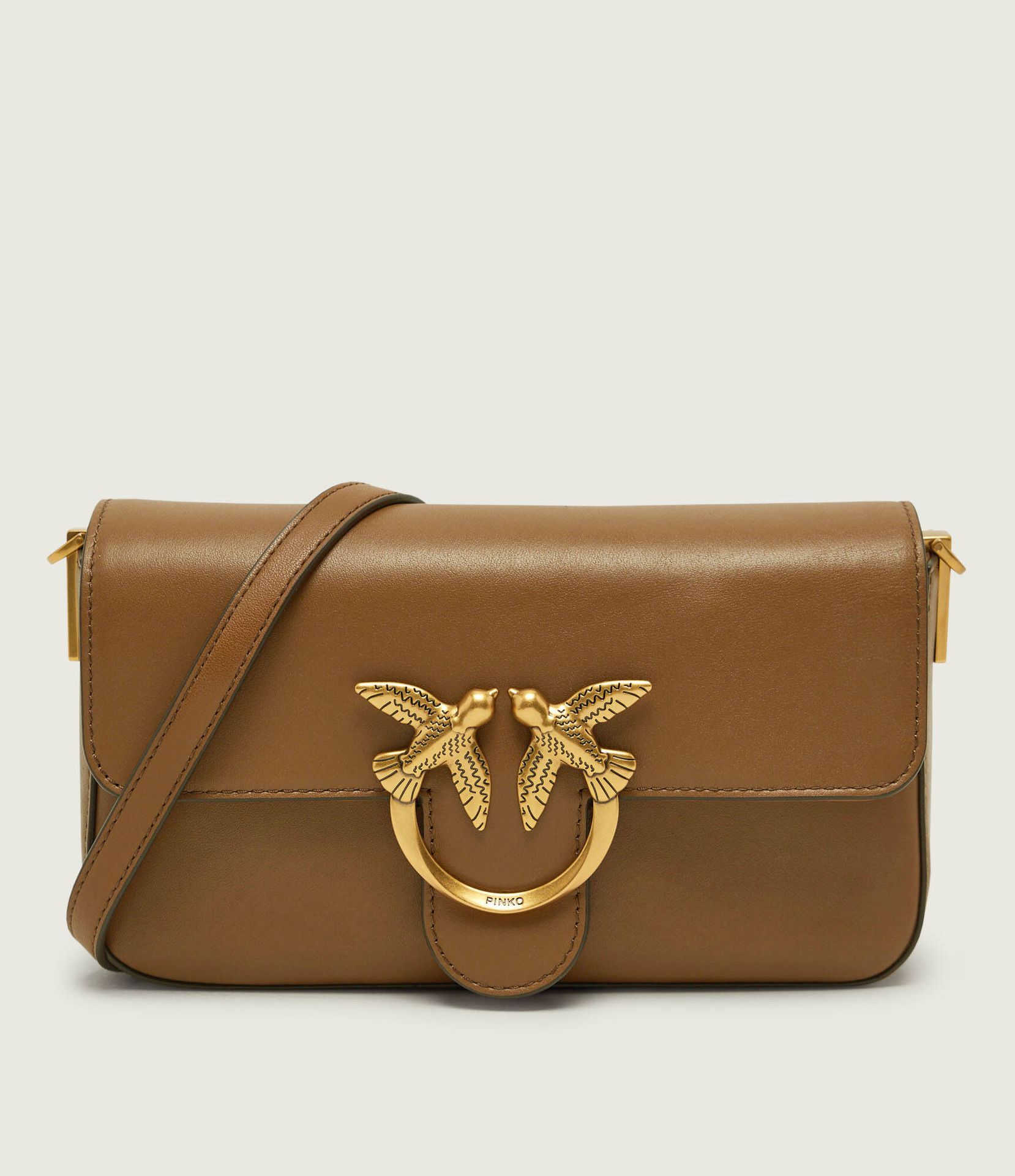 Pinko Skórzana listonoszka Love One Slouchy Mini