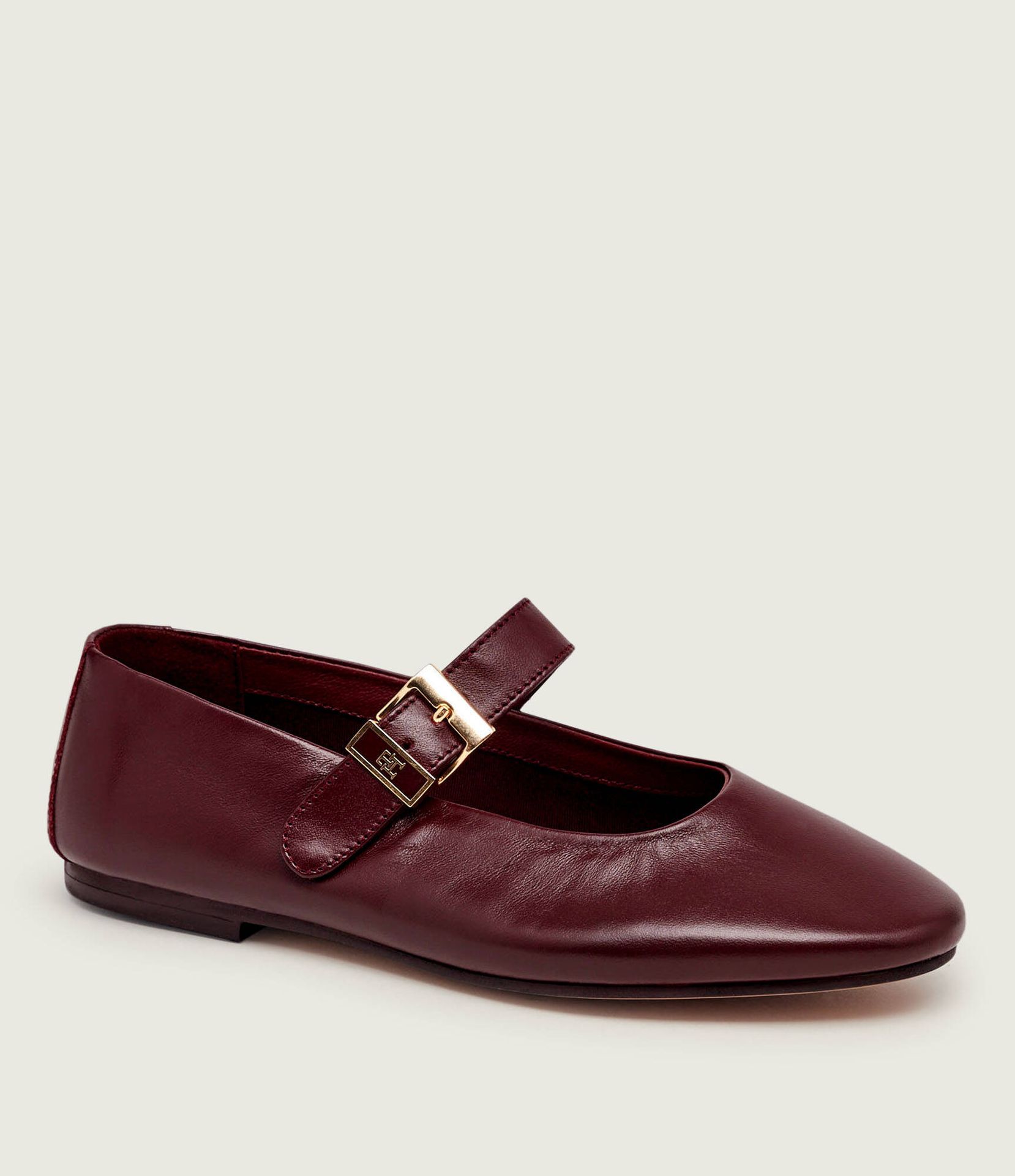 Tommy Hilfiger Skórzane baleriny Mary Jane