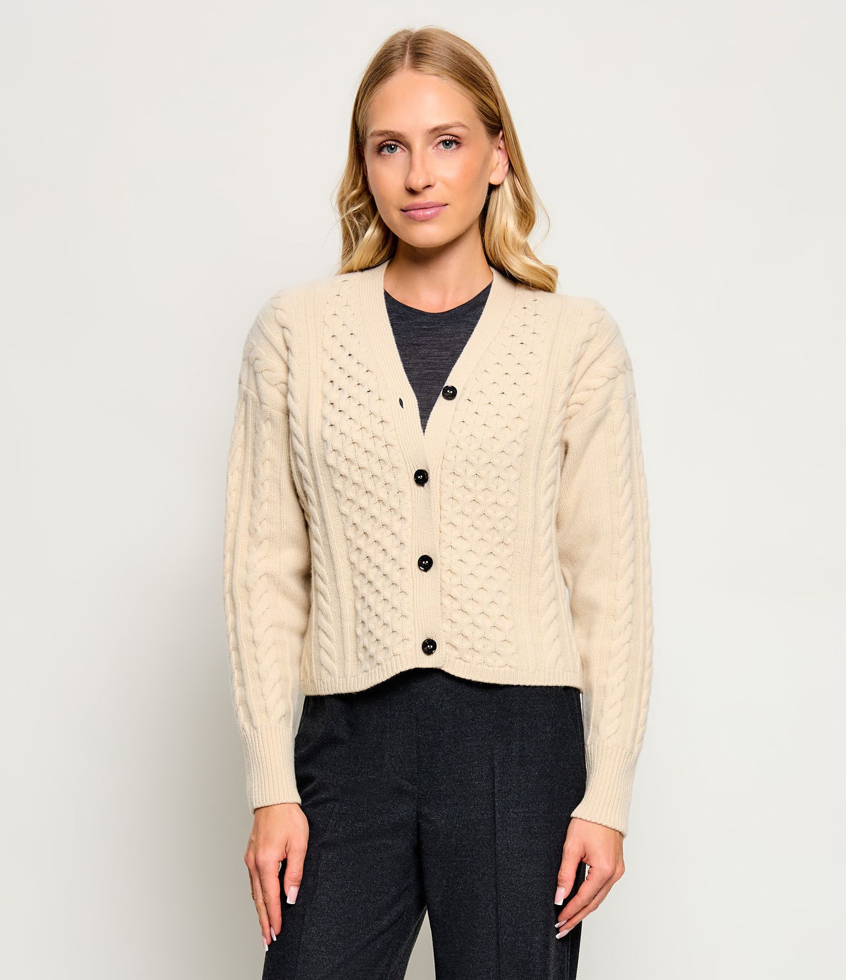 Weekend MaxMara Wełniany kardigan Wkdprimo Regular Fit