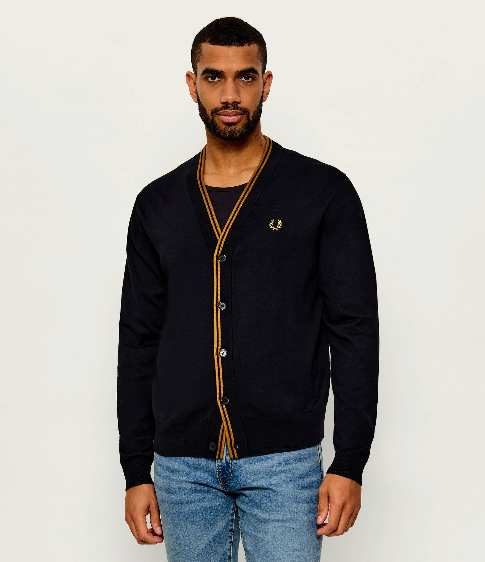 Fred Perry Wełniany kardigan Regular Fit
