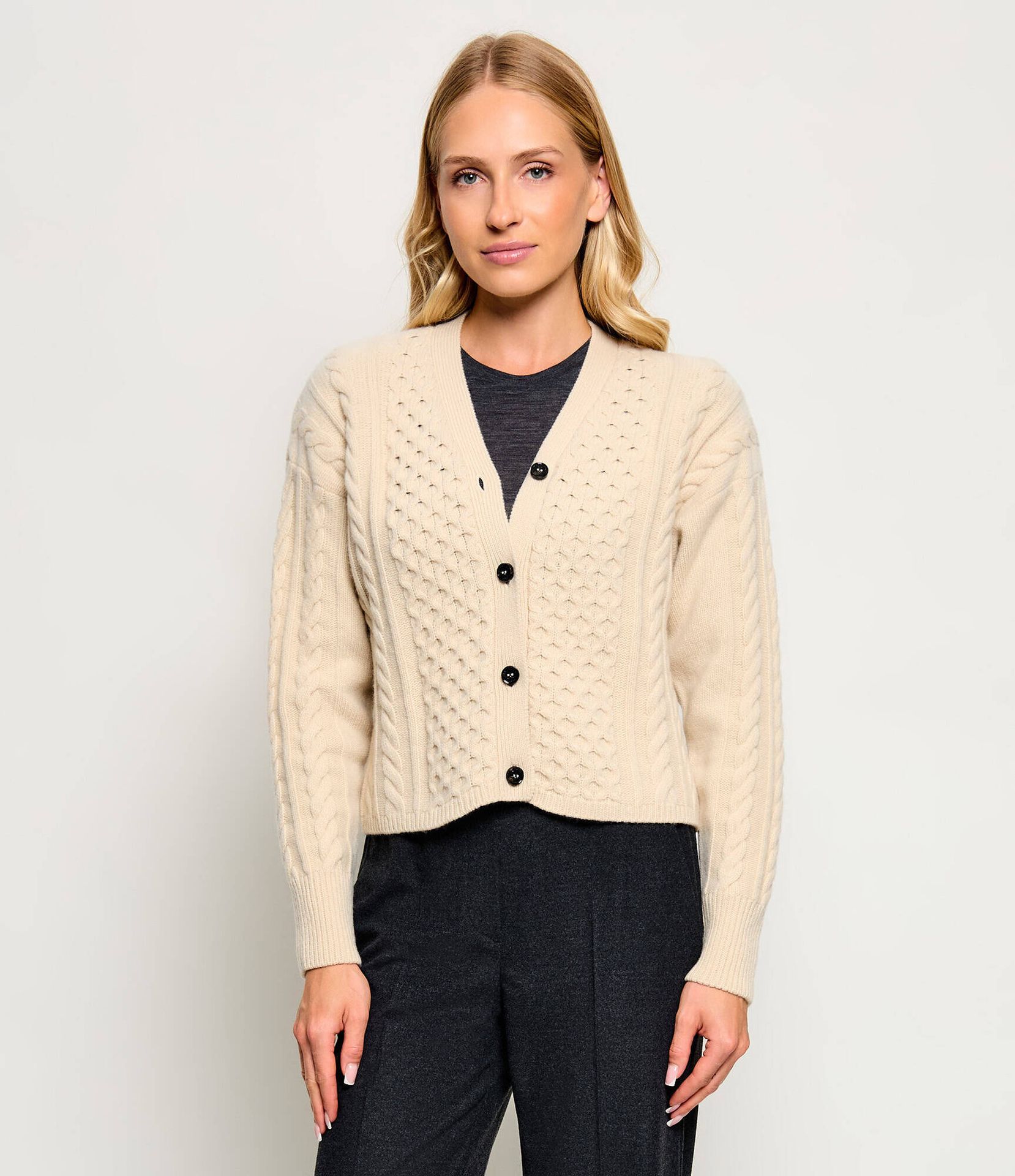 Weekend MaxMara Wełniany kardigan Wkdprimo Regular Fit