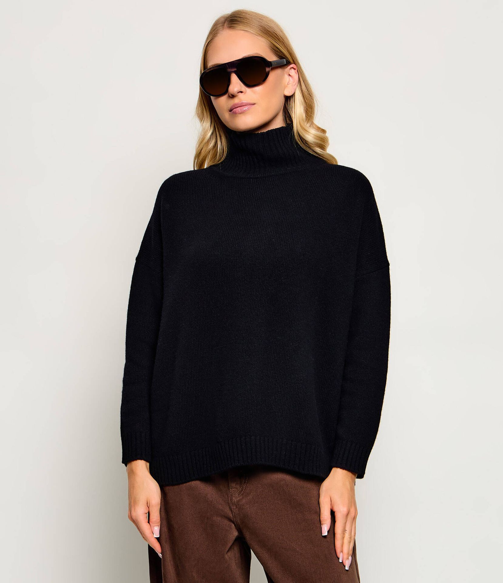 Weekend MaxMara Wełniany golf Wkdborgia Oversize fit