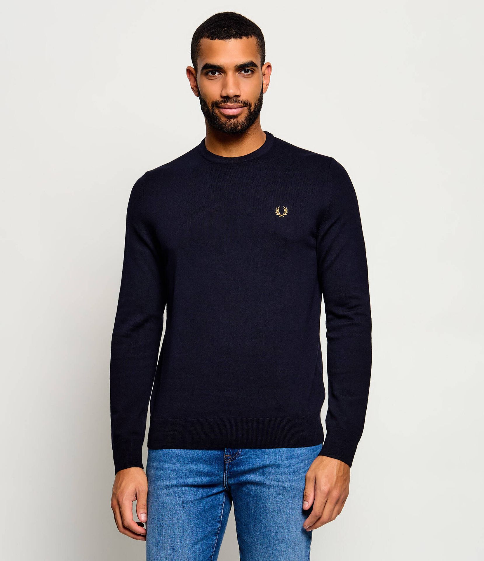 Fred Perry Wełniany sweter Slim Fit