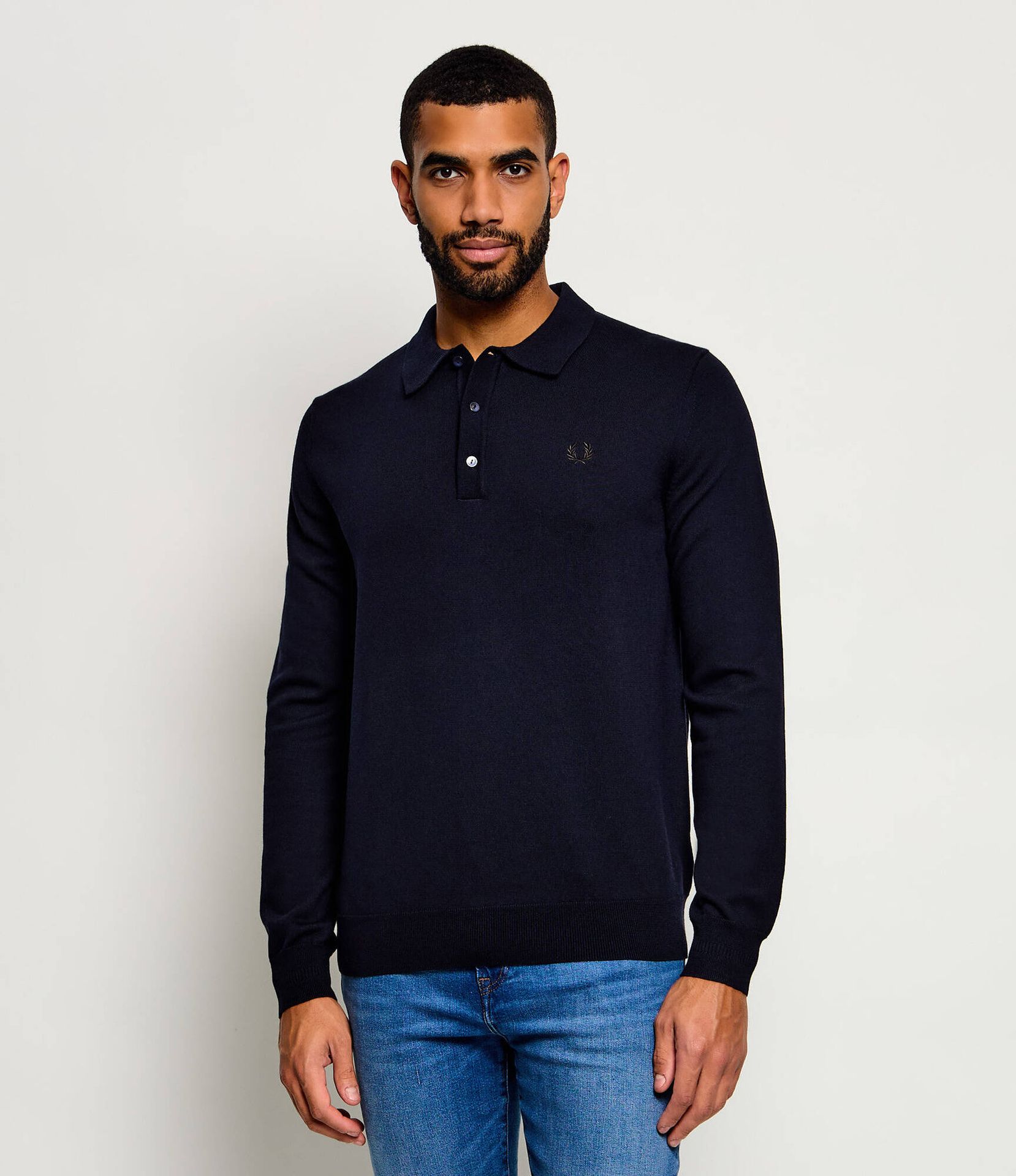 Fred Perry Wełniany sweter Regular Fit