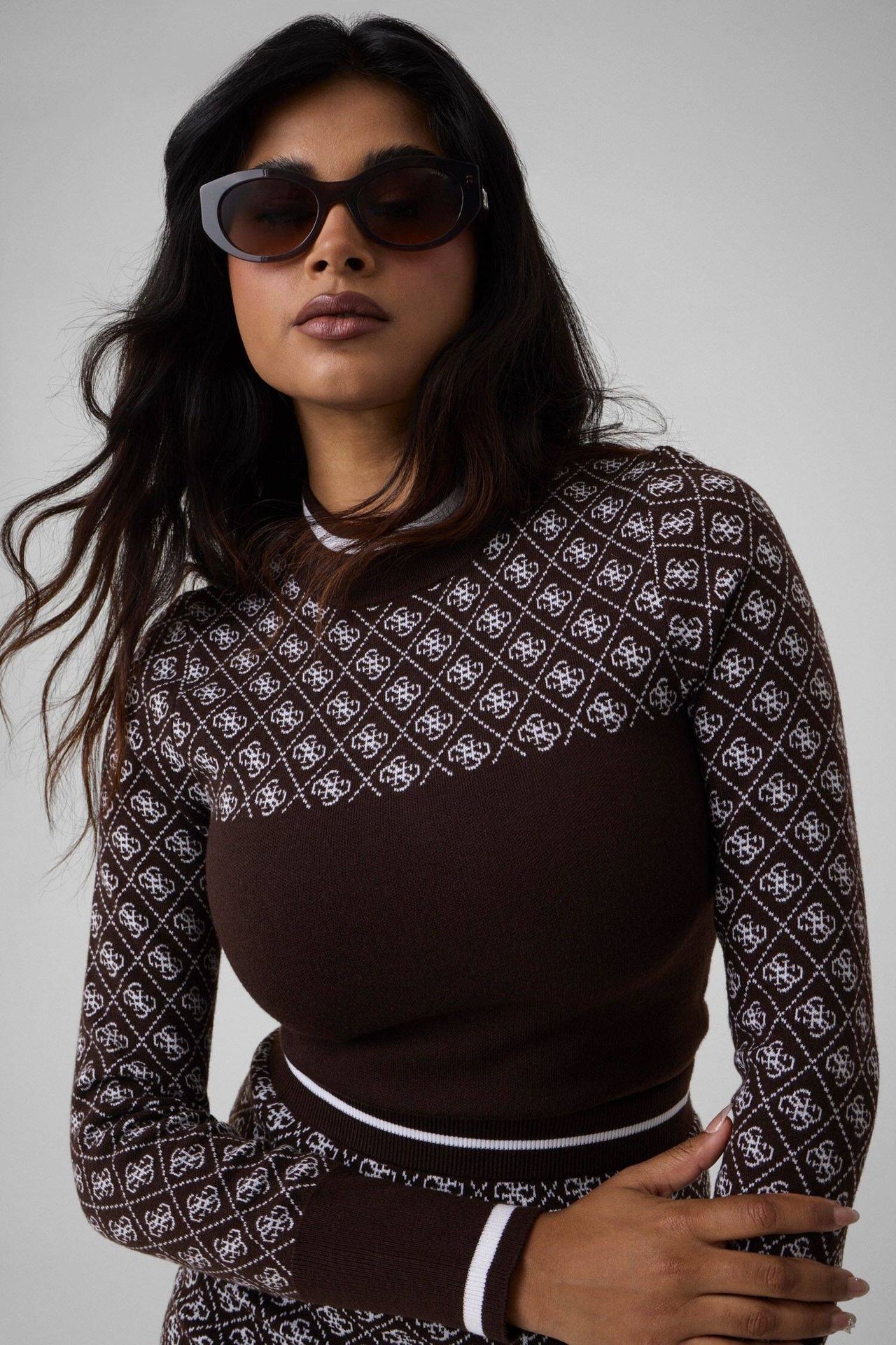 GUESS Półgolf Aubrey Slim Fit z dodatkiem wełny