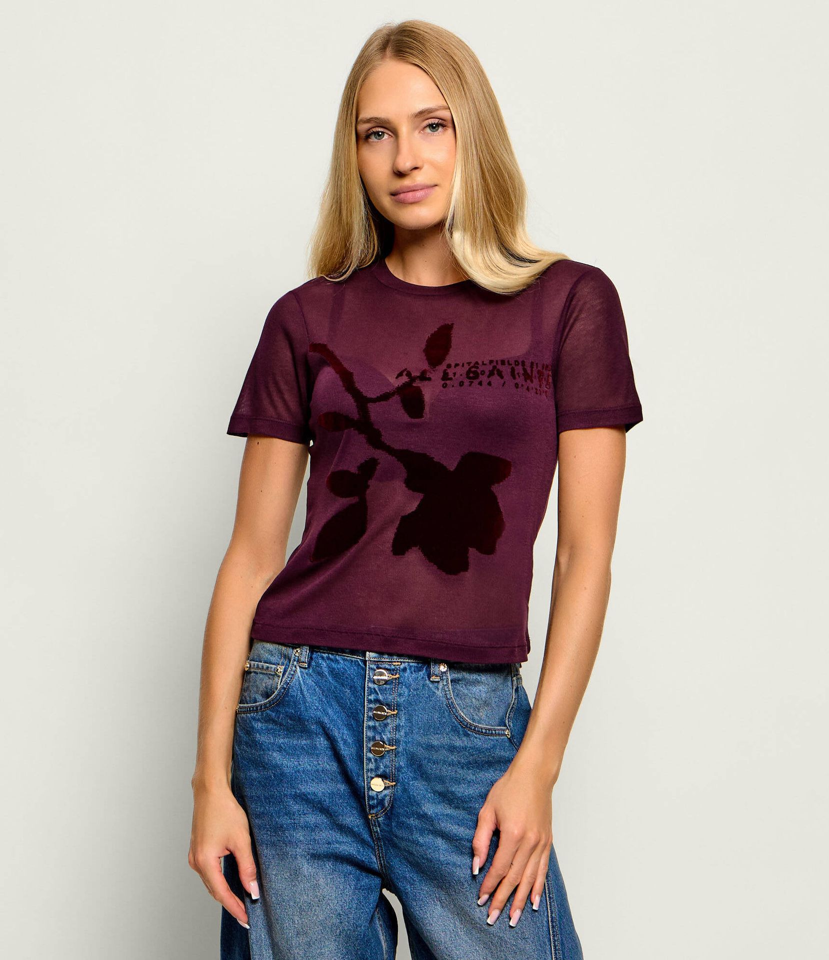 AllSaints T-shirt Athea Sheer Slim Fit