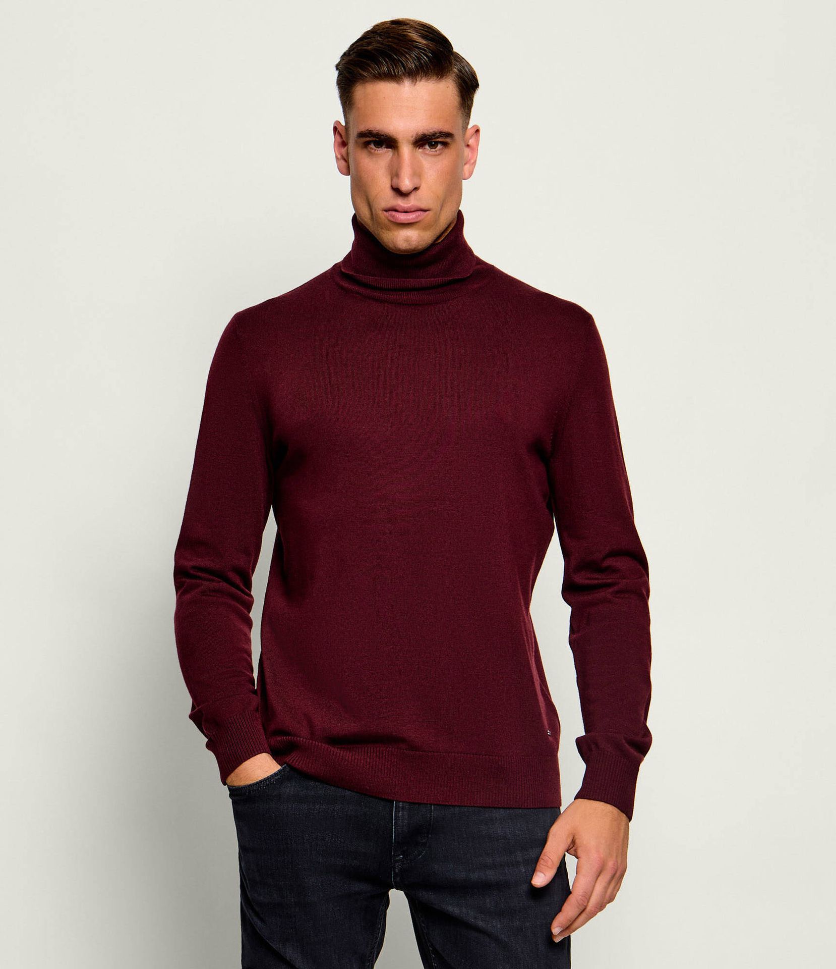 Joop! Wełniany golf Donte Modern fit