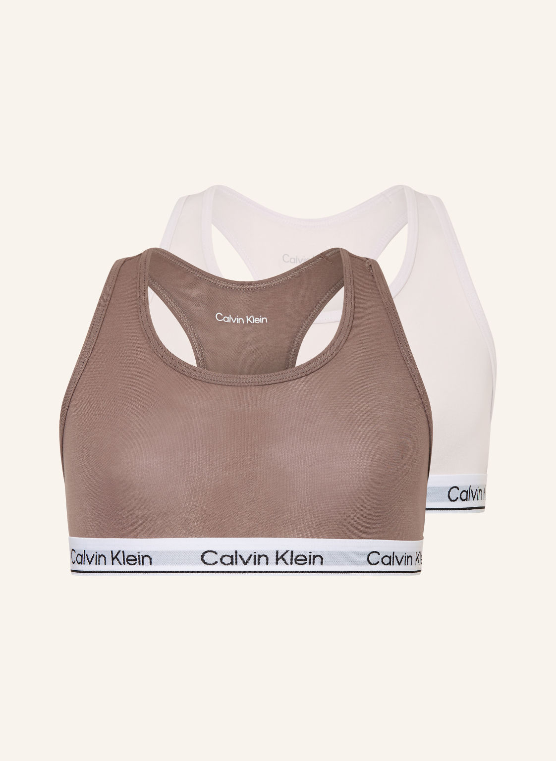 Calvin Klein Biustonosz Bustier Icon Cotton Stretch, 2 Szt rosa