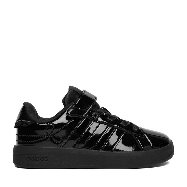 Sneakersy adidas C-GRAND COURT 3.0 GIRLS EL C KI8116 Czarny