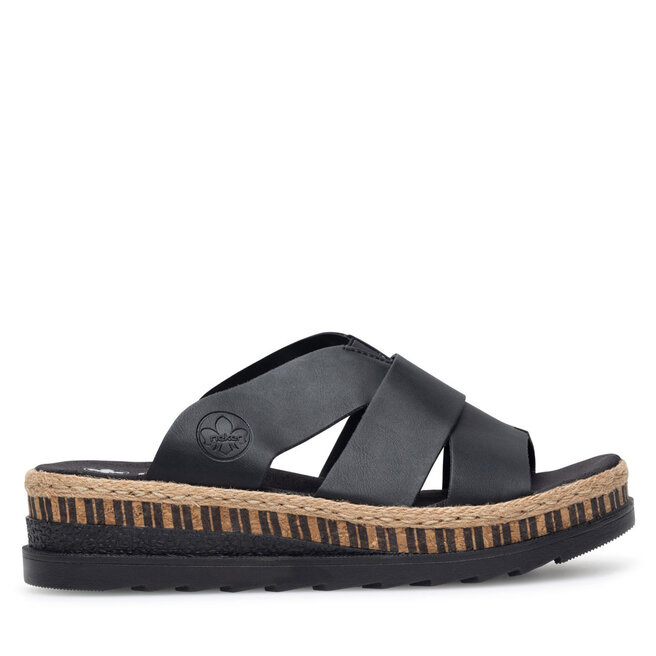 Espadryle Rieker V7989-00 Czarny