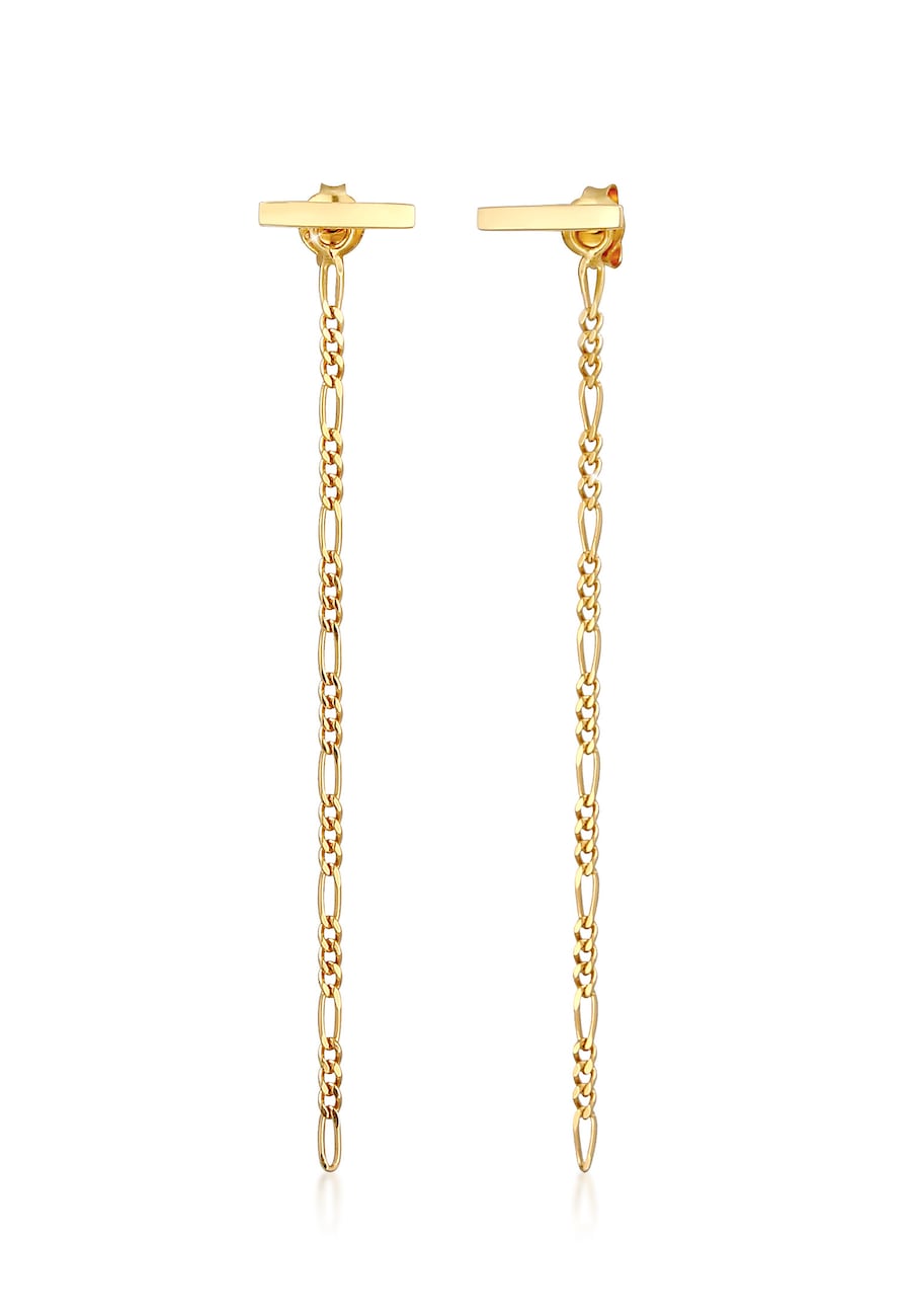 Elli Kolczyki damskie, łańcuszek podstawowy, srebro 925 Sterling Silver 1 ct Damski