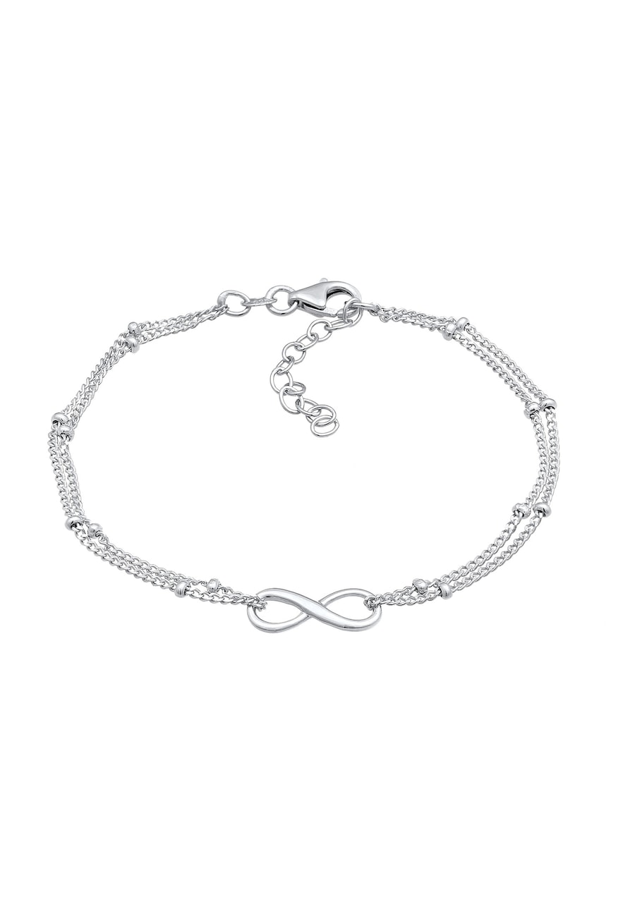 Elli Damski symbol nieskończoności Basic wykonany ze srebra próby 925 Sterling SIlver Bransoletki 1 ct
