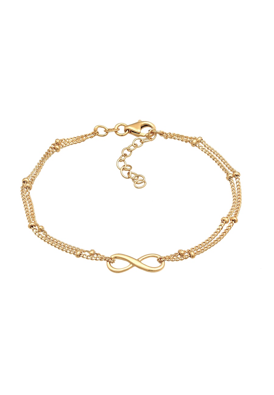 Elli Damski symbol nieskończoności Basic wykonany ze srebra próby 925 Sterling SIlver Bransoletki 1 ct