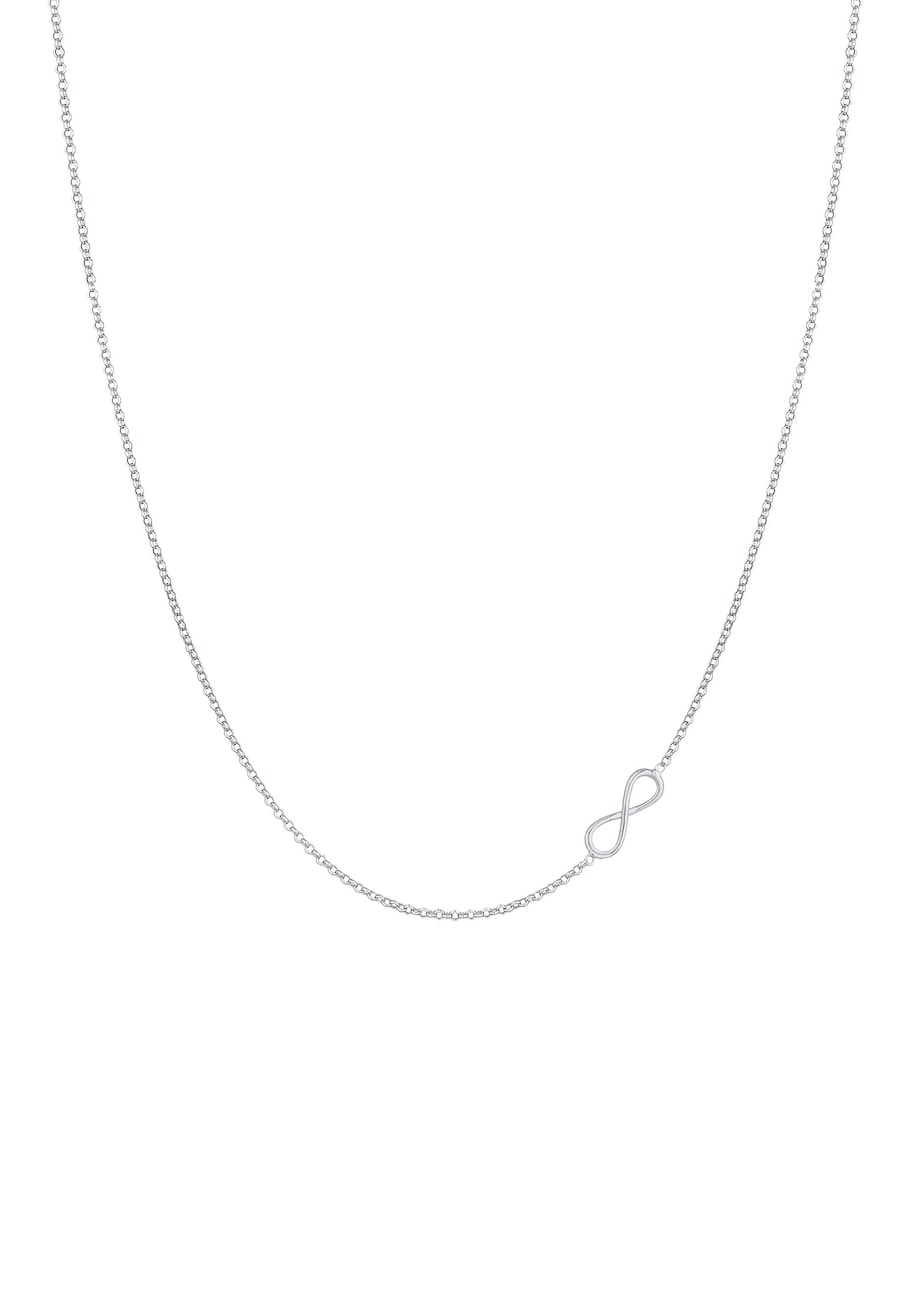 Elli Damski symbol nieskończoności Basic w srebrze próby 925 Sterling Silver Naszyjniki 1 ct