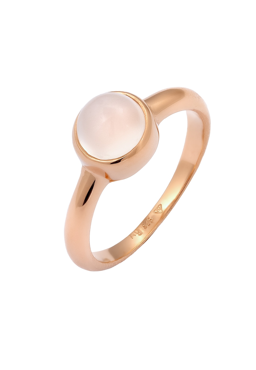 Elli Damski soliter z kamieniem księżycowym w srebrze próby 925 Sterling Silver Pierścionki 1 ct