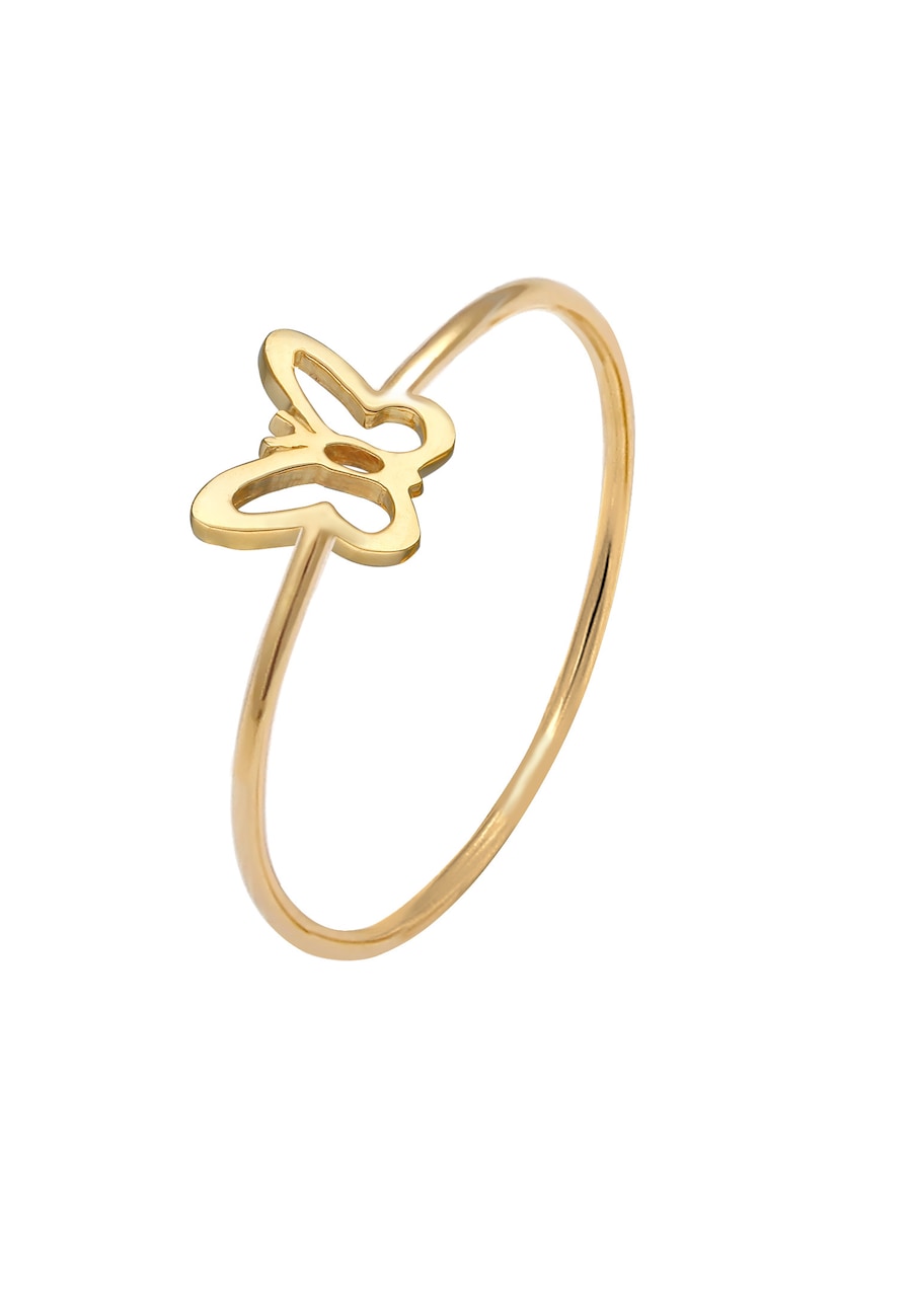 Elli Damski motyl trend w srebrze próby 925 Sterling Silver Pierścionki 1 ct