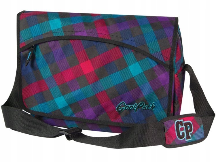 Coolpack, torba szkolna na ramię listonoszka A4, fioletowa