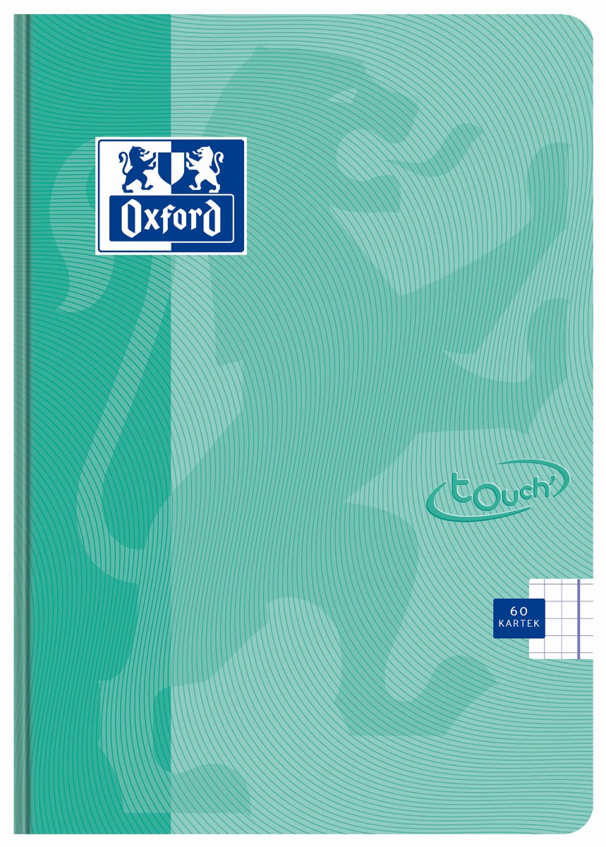 Brulion Oxford Touch Pastel A5 60K Turkusowy