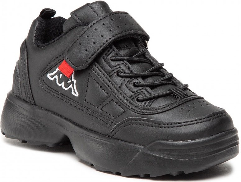 Kappa Rave NC K 260782K-1111 chłopięce sneakersy, czarne, rozmiar 26