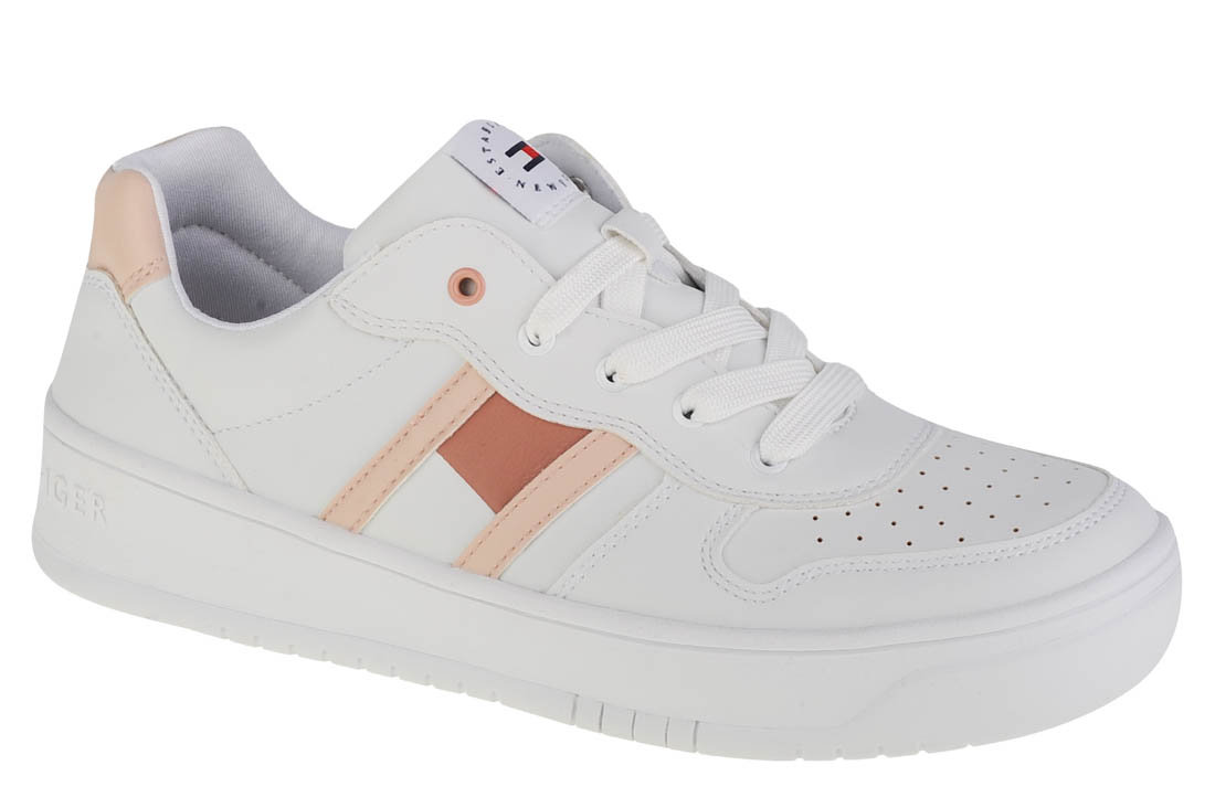 Tommy Hilfiger Low Cut Lace-Up Sneaker T3A4-32143-1351X134 dziewczęce sneakersy, białe, rozmiar 40