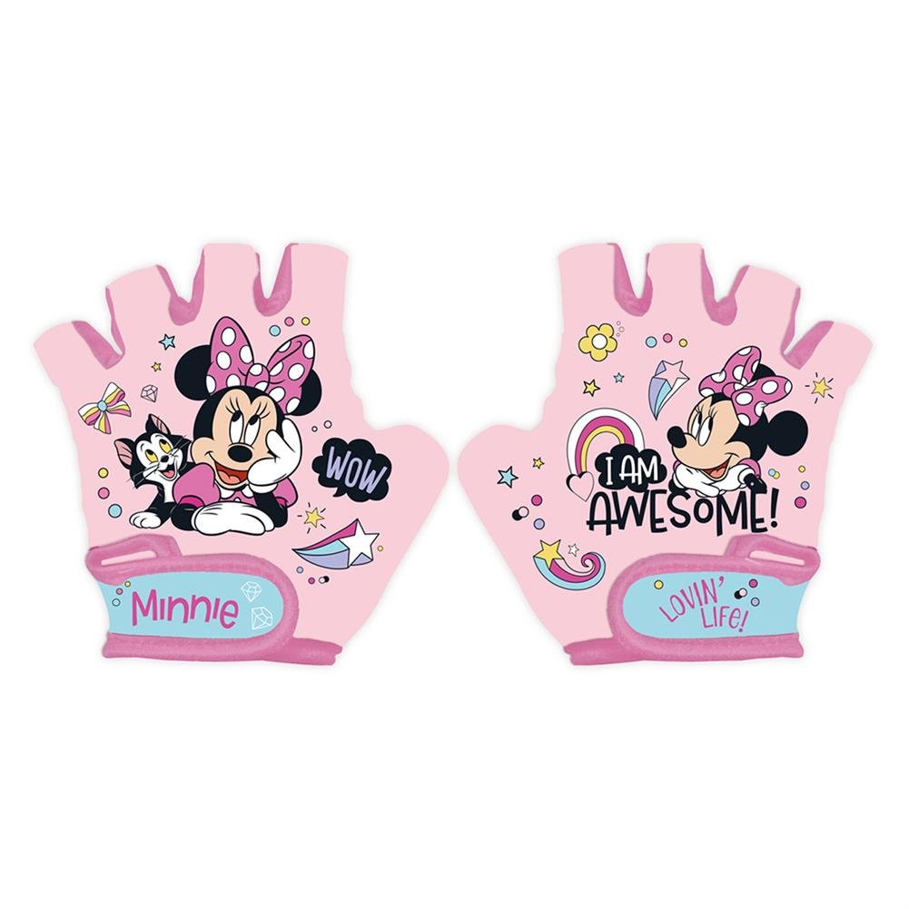 RĘKAWICZKI ROWEROWE na rower rowerek hulajnogę RÓŻOWE MYSZKA MINNIE MOUSE