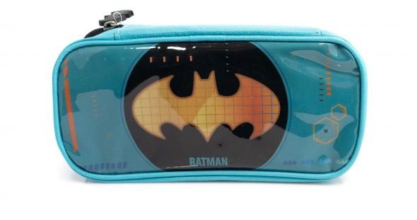 Piórnik szkolny Batman Logo Na przybory Jednokomorowy dla chłopca